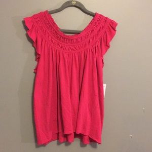 NWT- Free People pink shirt